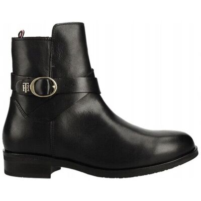 Inny producent TOMMY HILFIGER BOTKI SKÓRZANE CZARNE 36 16CA Inny producent TOMMY HILFIGER BOTKI SKÓRZANE CZARNE 36 16CA