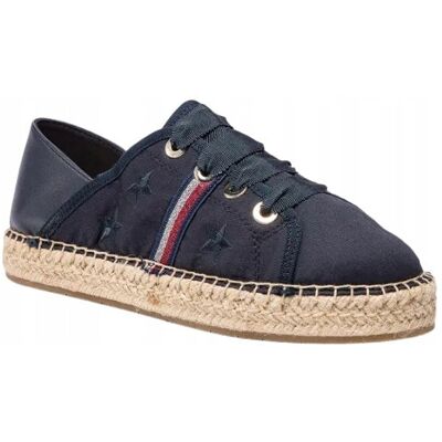 Inny producent TOMMY HILFIGER GRANATOWE ESPADRYLE Z HAFTEM I TKANINĄ 39 1J8A Inny producent TOMMY HILFIGER GRANATOWE ESPADRYLE Z HAFTEM I TKANINĄ 39 1J8A