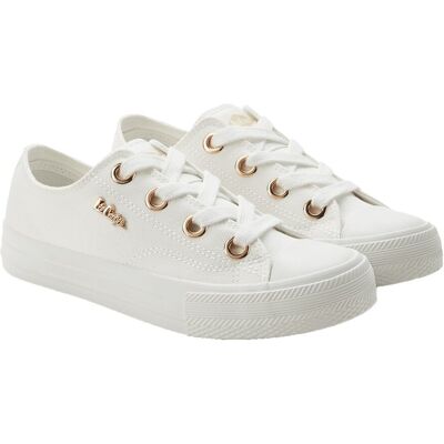 Trampki damskie białe Lee Cooper 4068L tekstylne tenisówki sznurowane-40 Trampki damskie białe Lee Cooper 4068L tekstylne tenisówki sznurowane-40