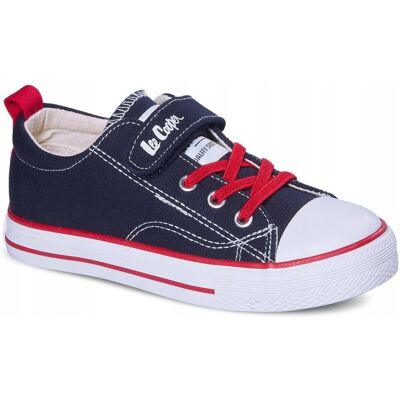 Trampki Dziecięce Lee Cooper Granatowe na Rzep R34 Trampki Dziecięce Lee Cooper Granatowe na Rzep R34