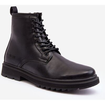 Trapery Botki Ocieplane Na Suwak Czarne Big Star MM174080 -44 Trapery Botki Ocieplane Na Suwak Czarne Big Star MM174080 -44