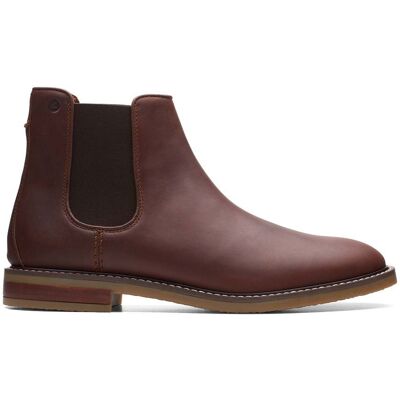Trzewiki Clarks Jaxen Chelsea brązowe skóra 42,5 Trzewiki Clarks Jaxen Chelsea brązowe skóra 42,5