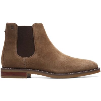 Trzewiki Clarks Jaxen Chelsea brązowe zamsz 44,5 Trzewiki Clarks Jaxen Chelsea brązowe zamsz 44,5