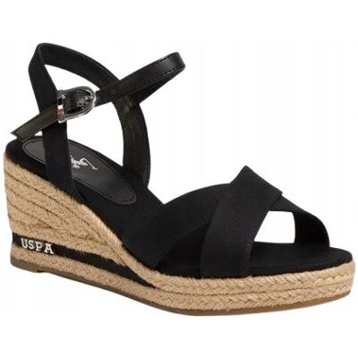 Inny producent U.S POLO ASSN. CZARNE ESPADRYLE NA KOTURNIE Z JUTOWĄ PODESZWĄ 36 J6A Inny producent U.S POLO ASSN. CZARNE ESPADRYLE NA KOTURNIE Z JUTOWĄ PODESZWĄ 36 J6A