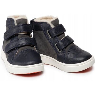 UGG DZIECIĘCE GRANATOWE BOTKI SKÓRZANE 22 J0A UGG DZIECIĘCE GRANATOWE BOTKI SKÓRZANE 22 J0A