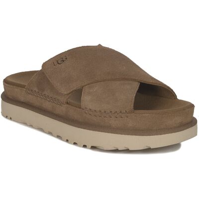 UGG Kapcie damskie klapki W Goldenstar Cross Slide Chestnut-41 UGG Kapcie damskie klapki W Goldenstar Cross Slide Chestnut-41