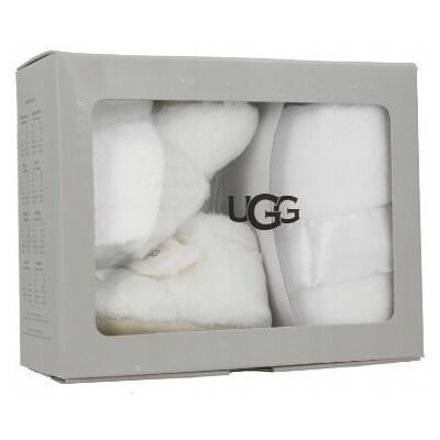 Inny producent UGG ZESTAW DZIECIĘCY BIAŁY KAPCIE I KOCYK 16 1ŻNE Inny producent UGG ZESTAW DZIECIĘCY BIAŁY KAPCIE I KOCYK 16 1ŻNE
