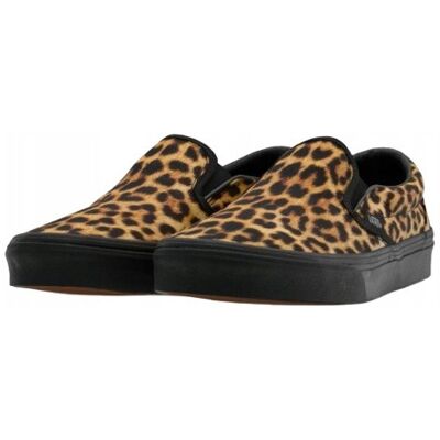 VANS DAMSKIE TRAMPKI WSUWANE W PANTERKOWY WZÓR CZARNA PODESZWA 41 T6B VANS DAMSKIE TRAMPKI WSUWANE W PANTERKOWY WZÓR CZARNA PODESZWA 41 T6B