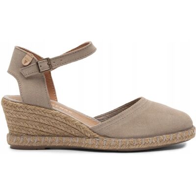 Inny producent Verbenas Espadryle Skórzane na Koturnie Beżowe MALENA-SERTAN-PIE r.36 Inny producent Verbenas Espadryle Skórzane na Koturnie Beżowe MALENA-SERTAN-PIE r.36