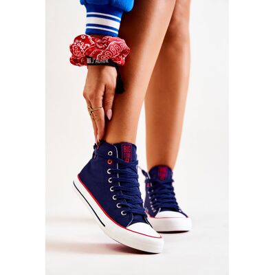 Wysokie Trampki Big Star JJ274125 Granatowe-38 Wysokie Trampki Big Star JJ274125 Granatowe-38