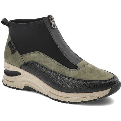 Inny producent Zielone Botki Rieker Stylowe Obuwie Damskie Na Koturnie Inny producent Zielone Botki Rieker Stylowe Obuwie Damskie Na Koturnie