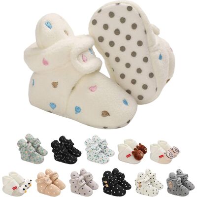 Inny producent Buciki Dziecięce Antypoślizgowe Z Bawełny Na Rzepy 13 Cm 12-18 Mies Inny producent Buciki Dziecięce Antypoślizgowe Z Bawełny Na Rzepy 13 Cm 12-18 Mies