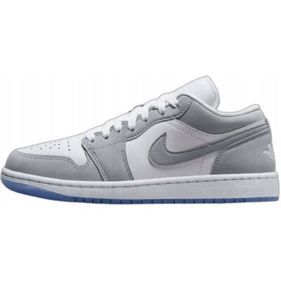 Nike Air Jordan 1 Low Biały Wolf Grey - Buty Nike Air Jordan 1 Low Biały Wolf Grey - Buty
