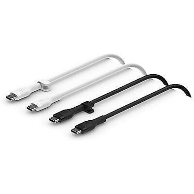 1X2 BELKIN FLEX SILIKONOWY KABEL 1M USB-C-USB-C B+W CAB009BT1MBW2PK 1X2 BELKIN FLEX SILIKONOWY KABEL 1M USB-C-USB-C B+W CAB009BT1MBW2PK