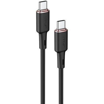 Acefast kabel USB Typ C - USB Typ C 1,2m, 60W (20V/3A) czarny (C2-03 black) Acefast kabel USB Typ C - USB Typ C 1,2m, 60W (20V/3A) czarny (C2-03 black)