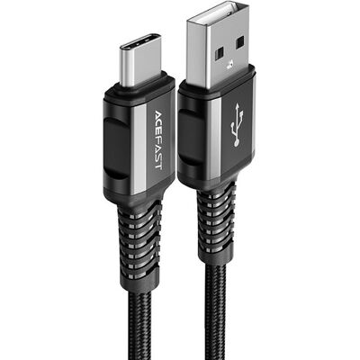 Acefast kabel USB - USB Typ C 1,2m, 3A czarny (C1-04 black) Acefast kabel USB - USB Typ C 1,2m, 3A czarny (C1-04 black)