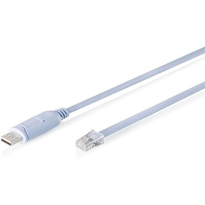 Kabel adapter DIGITUS do konsol USB 2.0 do RJ45, Chipset FTDI (FT232RNL), Jasnoniebieski, 1.8m Kabel adapter DIGITUS do konsol USB 2.0 do RJ45, Chipset FTDI (FT232RNL), Jasnoniebieski, 1.8m
