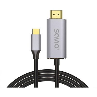 Kabel adapter USB-C do HDMI SAVIO CL-199 v2.0b 2m Kabel adapter USB-C do HDMI SAVIO CL-199 v2.0b 2m