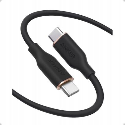 Kabel Anker Usb Typ C - Usb Typ C 1,8 M Czarny 240 W (A8553012) Kabel Anker Usb Typ C - Usb Typ C 1,8 M Czarny 240 W (A8553012)