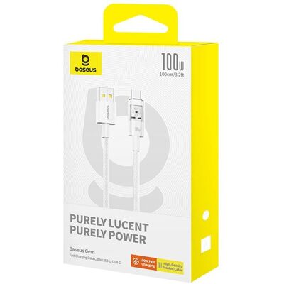 Kabel danych Baseus P10373002211-00 - USB do Type-C - 1m - Biały Kabel danych Baseus P10373002211-00 - USB do Type-C - 1m - Biały