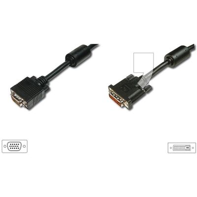 Kabel Dvi-I - Vga Assmann Ak-320300-030-S, 3 M Kabel Dvi-I - Vga Assmann Ak-320300-030-S, 3 M