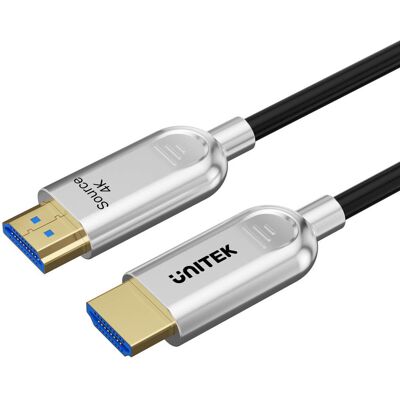 Kabel HDMI 2.0 optyczny Unitek AOC 4K 60Hz - 60m Kabel HDMI 2.0 optyczny Unitek AOC 4K 60Hz - 60m