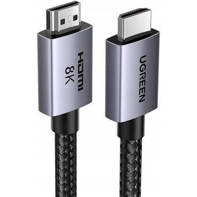 Kabel HDMI do HDMI Ugreen 8K 60Hz, 48Gbps, 10m (czarny) Kabel HDMI do HDMI Ugreen 8K 60Hz, 48Gbps, 10m (czarny)