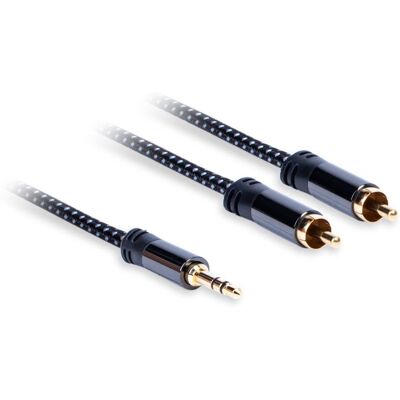 AQ Premium PA42007 - Kabel audio stereo 0,75m AQ Premium PA42007 - Kabel audio stereo 0,75m