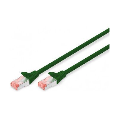 Digitus Kabel krosowy (patch cord) RJ45-RJ45, kat.6, S/FTP, AWG 27/7, LSOH, 0.5m, zielony, 1szt Digitus Kabel krosowy (patch cord) RJ45-RJ45, kat.6, S/FTP, AWG 27/7, LSOH, 0.5m, zielony, 1szt