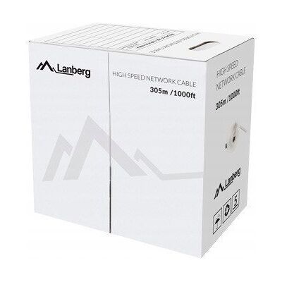 Inny producent Kabel Lanberg LAN sieciowy UTP kat-5E 305m drut miedź czarny Inny producent Kabel Lanberg LAN sieciowy UTP kat-5E 305m drut miedź czarny