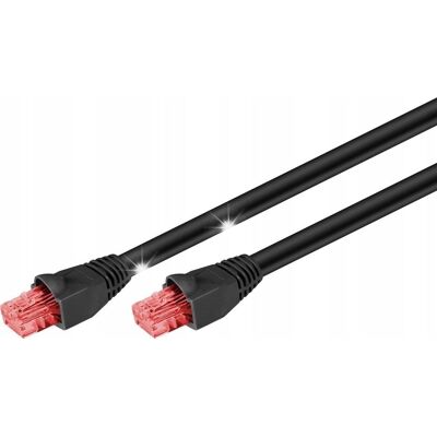 Inny producent Kabel outdoor patchcord U/UTP kat.6 CU czarny 20m Inny producent Kabel outdoor patchcord U/UTP kat.6 CU czarny 20m
