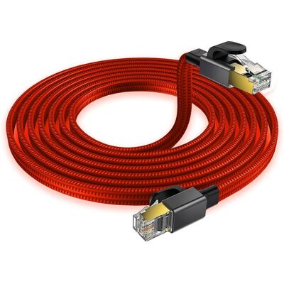 Reagle Kabel Sieciowy 10m Lan Ethernet Rj45 Cat8 Sftp 40gb 2000mhz Przewód Reagle Kabel Sieciowy 10m Lan Ethernet Rj45 Cat8 Sftp 40gb 2000mhz Przewód
