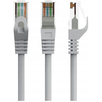 Inny producent Kabel sieciowy UTP Gembird PP6U-CU-20M kat.6 Patch cord 20m szary Inny producent Kabel sieciowy UTP Gembird PP6U-CU-20M kat.6 Patch cord 20m szary