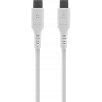 FIXED Biały 2m Liquid Silicone USB-C Kabel - Dane i Szybkie Ładowanie FIXED Biały 2m Liquid Silicone USB-C Kabel - Dane i Szybkie Ładowanie