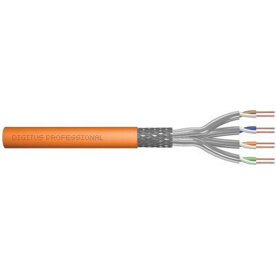 Kabel sieciowy Digitus AWG 23/1 Cat 7 - 50M Pomarańczowy S/FTP Kabel sieciowy Digitus AWG 23/1 Cat 7 - 50M Pomarańczowy S/FTP