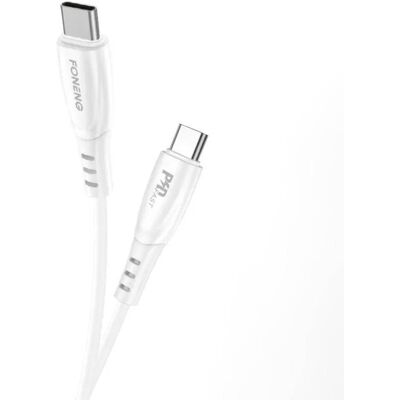 Inny producent Kabel USB-C do USB-C Foneng X73, 60W, 1m (biały) Inny producent Kabel USB-C do USB-C Foneng X73, 60W, 1m (biały)