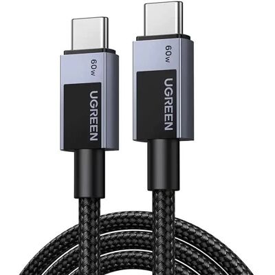 Kabel Usb-C Do Usb-C Ugreen L524, 60W, Pd, 2M (Szary) Kabel Usb-C Do Usb-C Ugreen L524, 60W, Pd, 2M (Szary)