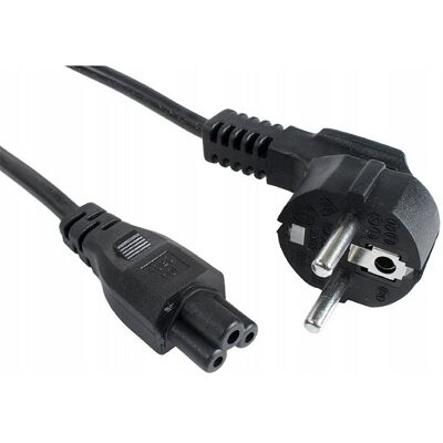 Inny producent Kabel zasilający 'koniczynka' C5 z certyfikatem VDE Gembird PC-1 Inny producent Kabel zasilający 'koniczynka' C5 z certyfikatem VDE Gembird PC-1