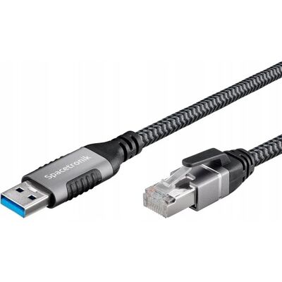Karta Sieciowa Usb-A 3.0 - Rj45 3m 1gbps Spacetronik Gigabit Kabel Adapter Karta Sieciowa Usb-A 3.0 - Rj45 3m 1gbps Spacetronik Gigabit Kabel Adapter