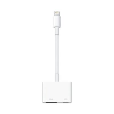 Apple Przejściówka ze złącza Lightning na cyfrowe AV MD826 Apple Przejściówka ze złącza Lightning na cyfrowe AV MD826