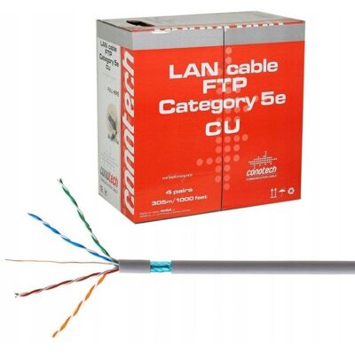 Conotech Przewód Kabel Sieciowy LAN RJ45 UTP Skrętka MIEDŹ Conotech Przewód Kabel Sieciowy LAN RJ45 UTP Skrętka MIEDŹ