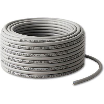 Qoltec Kabel Patchcord Sieciowy Skrętka Utp Miedziany Cu Cat6 High Speed 1gb/s Lan 100m Szary Qoltec Kabel Patchcord Sieciowy Skrętka Utp Miedziany Cu Cat6 High Speed 1gb/s Lan 100m Szary