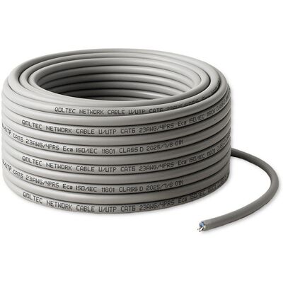 Qoltec Kabel Patchcord Sieciowy Skrętka Utp Miedziany Cu Cat6 High Speed 1gb/s Lan 25m Szary Qoltec Kabel Patchcord Sieciowy Skrętka Utp Miedziany Cu Cat6 High Speed 1gb/s Lan 25m Szary