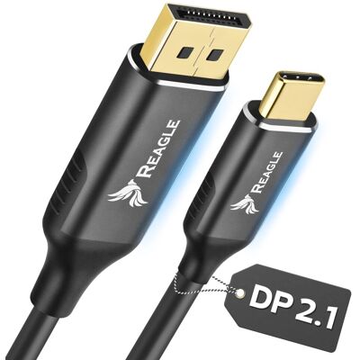 Reagle Kabel Przewód Thunderbolt Usb-C Do Displayport Dp 2.1 8k 120hz 4k 240hz 2m Reagle Kabel Przewód Thunderbolt Usb-C Do Displayport Dp 2.1 8k 120hz 4k 240hz 2m