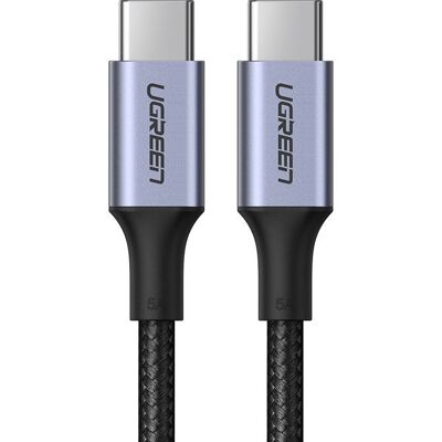 Ugreen kabel przewód USB Typ C - USB Typ C 5 A 100 W Power Delivery Quick Charge 3.0 FCP 480 Mbps 1 m szary (70427 US316) - 1 Ugreen kabel przewód USB Typ C - USB Typ C 5 A 100 W Power Delivery Quick Charge 3.0 FCP 480 Mbps 1 m szary (70427 US316) - 1