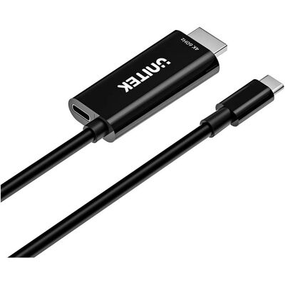 Unitek Kabel Usb-C - Hdmi 4k60hz Z Portem Pd 100w M/m Unitek Kabel Usb-C - Hdmi 4k60hz Z Portem Pd 100w M/m