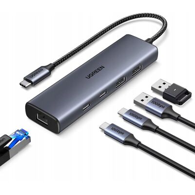 Uniwersalny Hub Usb-C 3.2 Ze Z����czem Ethernet 10gbps Ugreen Uniwersalny Hub Usb-C 3.2 Ze Z����czem Ethernet 10gbps Ugreen