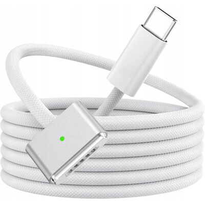 Inny producent Kabel Przewód Do Apple Macbook Pro Air Usb-C (Typ C) - Magsafe 3 140w 2m Inny producent Kabel Przewód Do Apple Macbook Pro Air Usb-C (Typ C) - Magsafe 3 140w 2m