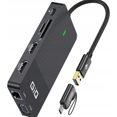 brak danych Stacja Dokująca Usb C Hub - Adapter Hdmi Vga Kompatybilny Z Macbook brak danych Stacja Dokująca Usb C Hub - Adapter Hdmi Vga Kompatybilny Z Macbook