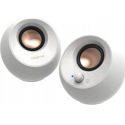 Inny producent Creative Głośniki do komputera Pebble 2.0 V3 biały/white Bluetooth 5.0 USB- Inny producent Creative Głośniki do komputera Pebble 2.0 V3 biały/white Bluetooth 5.0 USB-